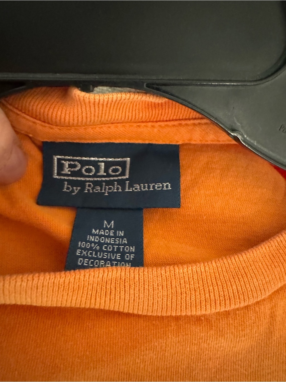 Ralph Lauren Orange Polo Cotton Crew Neck T‑Shirt - Picture 3 of 3